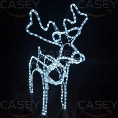 24V 110V 220V Christmas Deer3d Hanging Ornament Large Star Light Motif