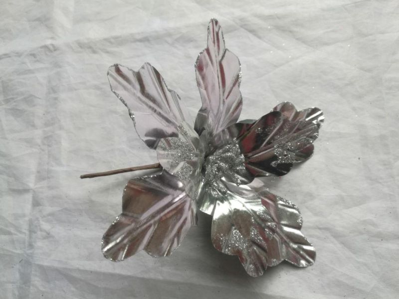 New Design Multicolor Artificial Simulation Christmas Flowers for Indoor Home Decoration