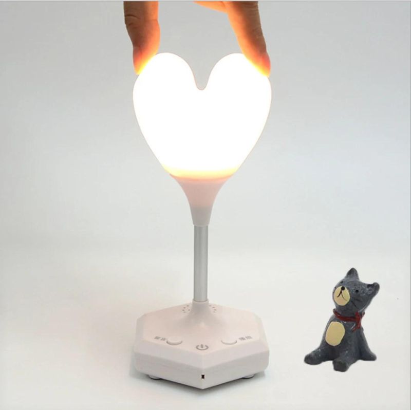 LED Silicone Heart Night Light for Valentine′s Day Wedding Birthday