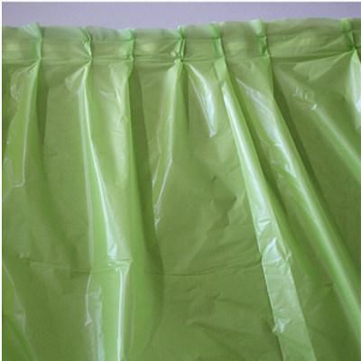 Plastic Party Disposable Soild Color Table Skirt