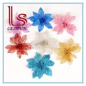 Christmas Decoration Glitter Artificial Christmas Flower Artificial Flower