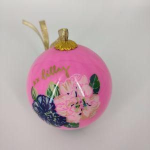 High Quality Christmas Paper Wrap Polyfoam Ball/Paer Wrap Crystal Ball