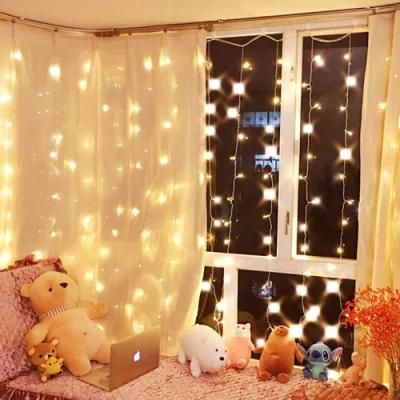 Cheap Price Beautiful Feeling High Quality Christmas Indoor Home Decorative Curtain Light