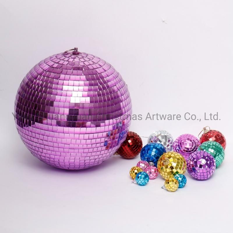 Christmas Foam Mirror Ball for Holiday Wedding Party Decoration Supplies Hook Ornament Craft Gifts