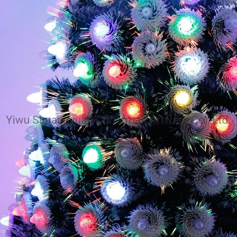 New Design High Quality 60cm Christmas Fiber Tree for Holiday Wedding Party Decoration Supplies Hook Ornament Craft Gifts