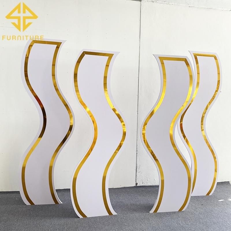 New Arrival PVC S Shape Wedding Backdrop for Events Party Background Wall Stand