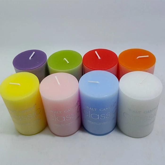 China Big Size Paraffin Pillar Wedding Candle Manufacture Velas Decorativas