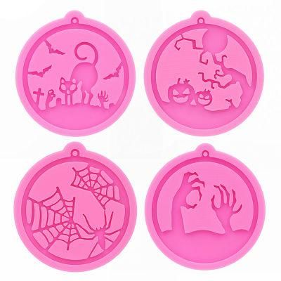Custom Halloween Epoxy Clay Mold DIY Crafts Necklace Keychain Pendant Silicone Molds
