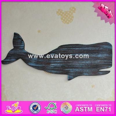 2017 Wholesale Home Decoration Wooden Wall Decor, New Design Wooden Wall Decor, Fish Shape Wooden Wall Decor W09d017
