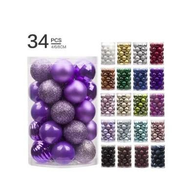 Ki Store 34CT Christmas Ball Ornaments Shatterproof