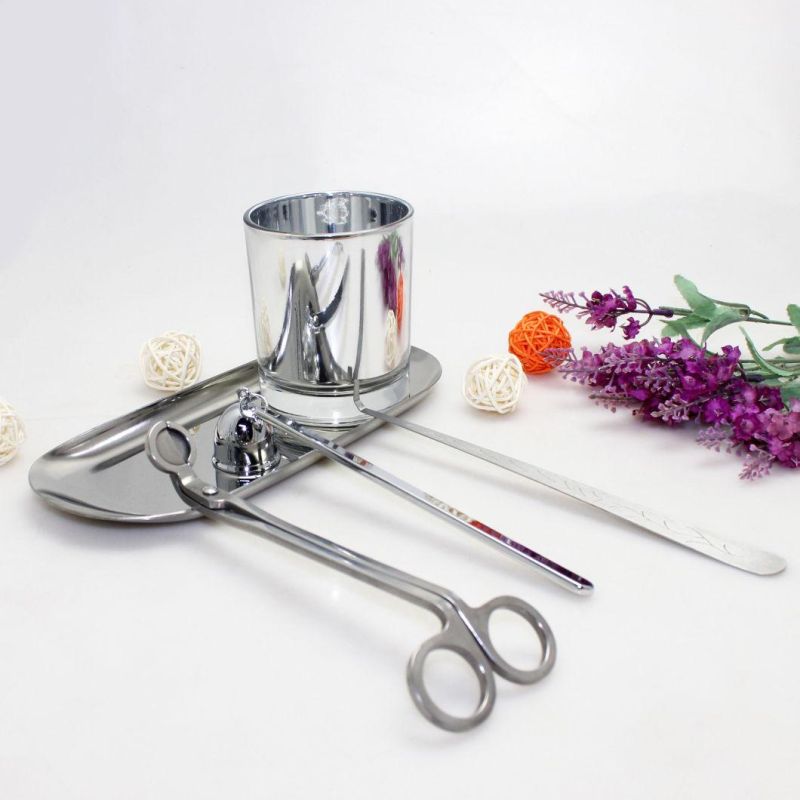 Hot Sale Custom 3 in 1 Candle Scissors Snuffer Candle Accessory Tools Set Wick Trimmer