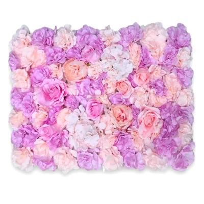 Flower Panels Artificial Flowers Wall Screen 60X40cm (23.62&quot;X15.75&quot;) Romantic Floral Backdrop Hedge Home Decor Wedding Party Photo Background