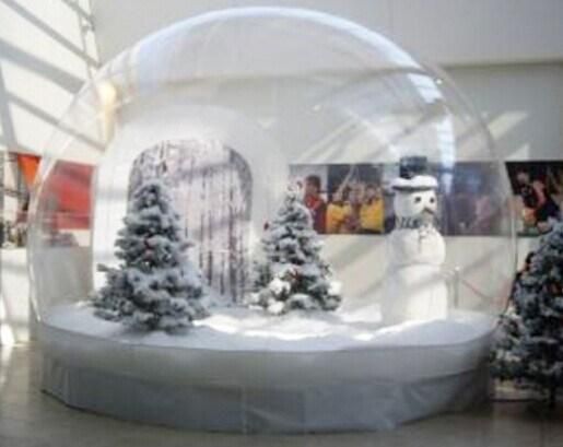 Clear Inflatable Christmas Human Size Snow Globe