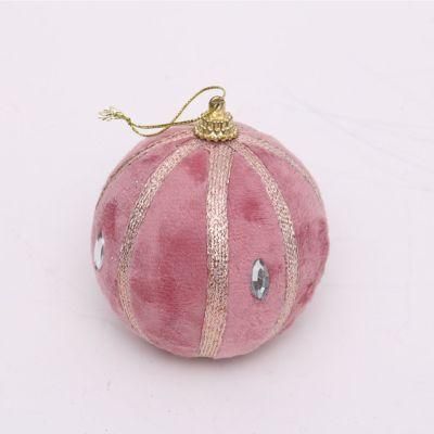Factory Design and Produce 8cm Christmas Foam Ornamnet Balls with Diamond