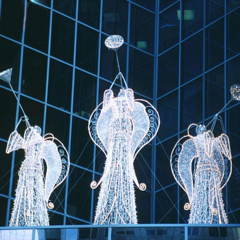 Angel Motif Lights Street Decoration Can Be Customized for Gardens, Streets, Parks, Weddings
