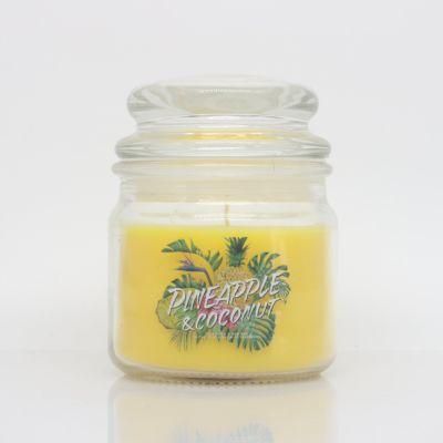 Pineapple&Coconut Scented Soya Wax Candle Jar for Party
