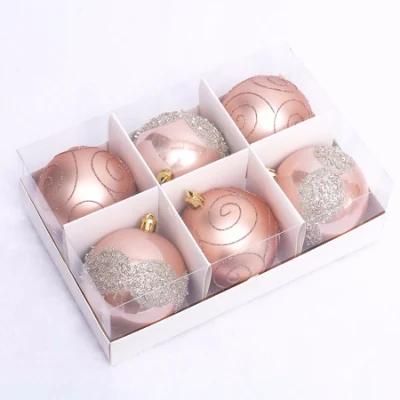 High Quality Hand Painted Plastic Christmas Ball Decoration