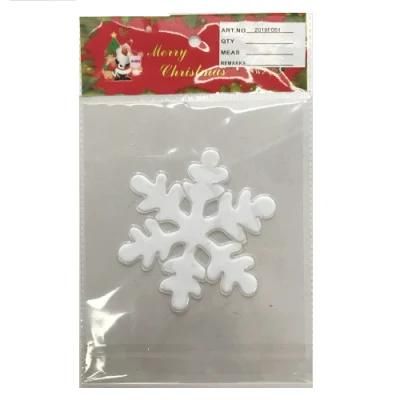 Christmas Home Decoration Plastic White Snowflake Window Stickers