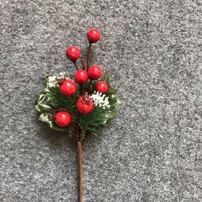 Wholesale Berry Artificial Christmas Red Plastic Home Decoration