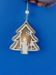 Home Decoration Hanging LED Light Christmas Tree Shapes