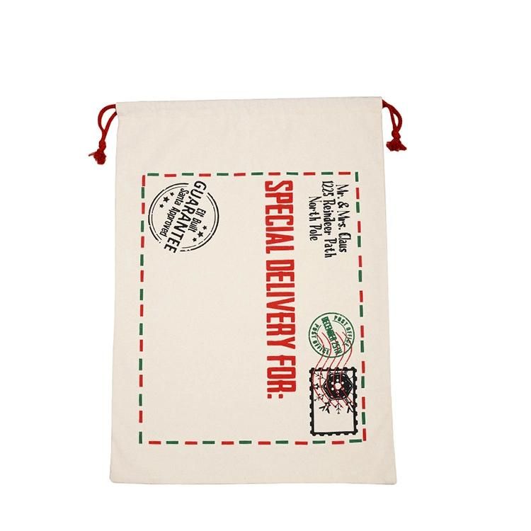 Christmas Large Sacks Santa Stocking Gift Sack Express Delivery Present Bag Red Drawstring Gift Bag Large Size