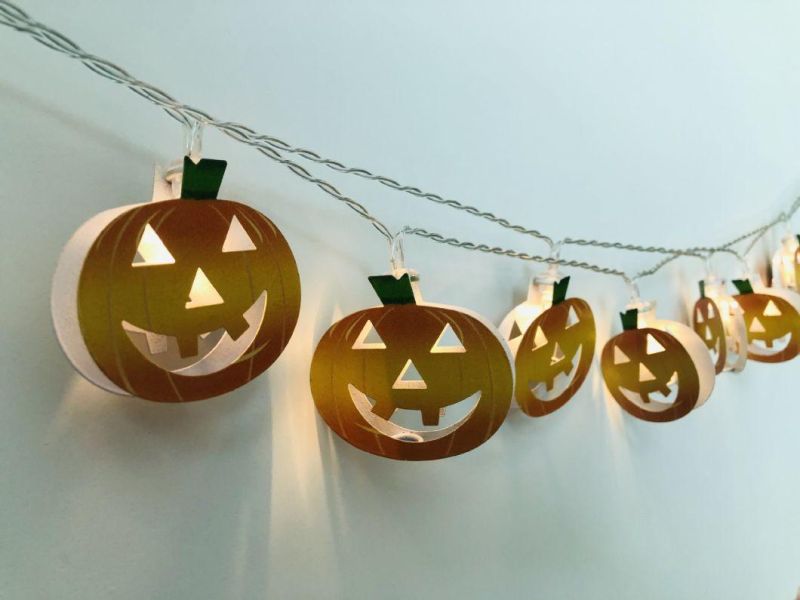 Halloween Battery Operated LED Skeleton String Light