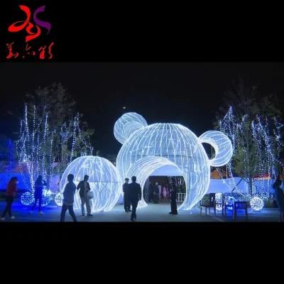 Christmas Decoration 3D Giant Arch Street Ball Motif Lights