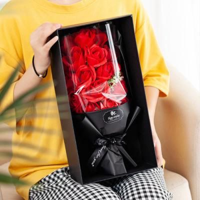 Valentine&prime;s Day Creative Gift 18 Soap Rose Bouquet Gift Box for Mother&prime;s Day