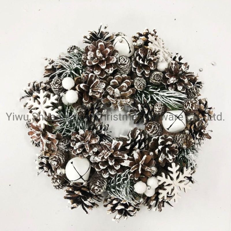 Christmas New Design Wreath for Holiday Wedding Party Decoration Supplies Hook Ornament Craft Gifts