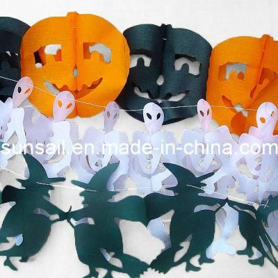 Hoeycomb Tissue Paper Garland Halloween Decoration