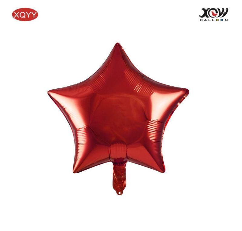 5 Inch Heart Foil Balloon Small Five-Pointed Star Aluminum Foil Balloon Birthday Wedding Decorating Party Decorating Balloon