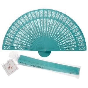 Colorful Sandalwood Fan, Wooden Folding Fan for Wedding, Bridal