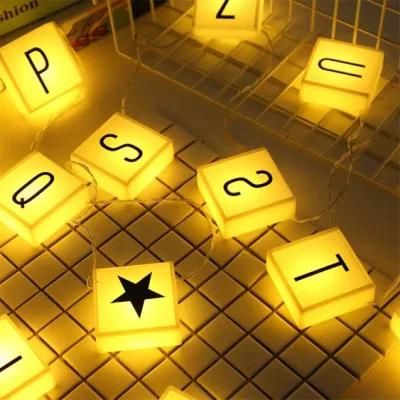 LED Letter Warm Light Box String