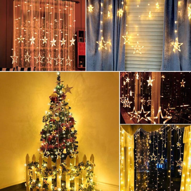 Star Curtain Lights Batteries Operated Window Curtain Lights