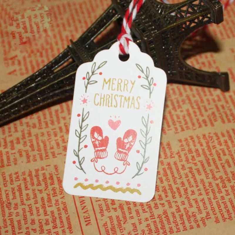 50PCS DIY Goods Label Paper Tags for Christmas Decoration Ornament