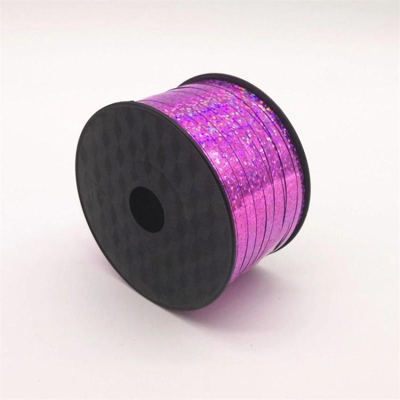 250 Yards/Roll Laser Aluminized Rainbow Film Metal Ribbon Br6005