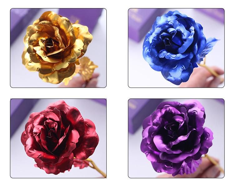 Amazon Hot Sale 24K Golden Rose 2022 Valentines Day Boxes Gifts for Women