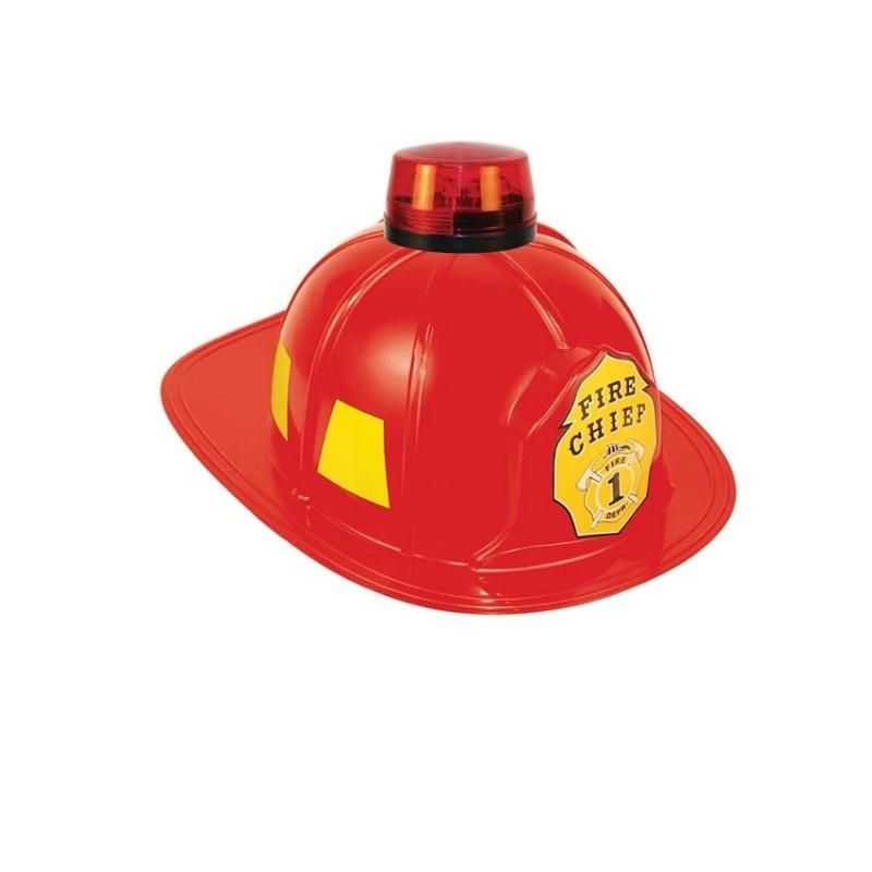 Plastic Firefighter Fireman Fire Chief Helmet Hat Cosplay Party