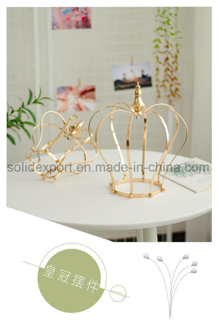 New Iron Art Crown Decoration Props for Wedding Shop Dispay