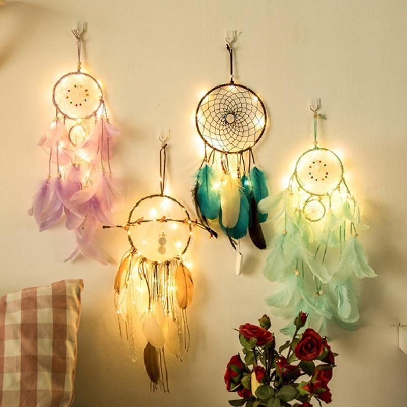 LED Dream Catcher Home Ornaments with 20 LED Lights