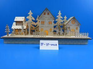 1504 Christmas Decoration Wooden Crafts Houses