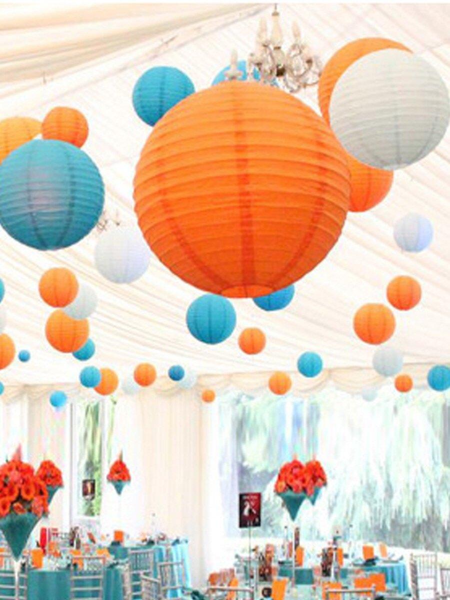 Party Supplier Colorful Round Paper Lantern for Wedding Decoration