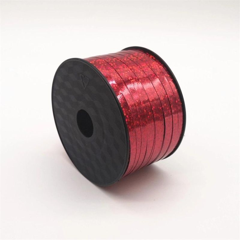 250 Yards/Roll Laser Aluminized Rainbow Film Metal Ribbon Br6005