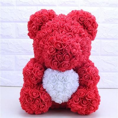 25cm Artificial Foam Teddy Bear Rose Bear Flower