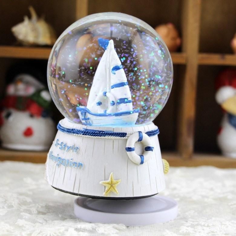 Christmas Gift Crystal Ball Music Box Desktop Display Decoration Ornament