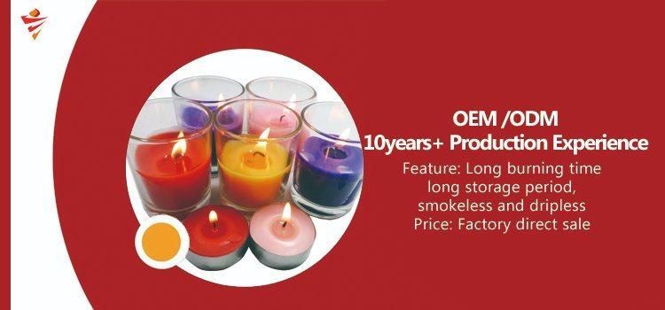 Rainbow Votive Candle Glass Jar Candles Wholesale