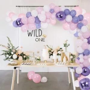 138 Pieces Purple Balloons Arched Decorative Balloons Romantic Decorations