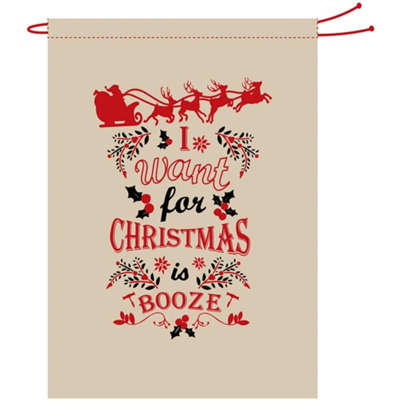 Manufacturer Texpro 2021new Personalized Christmas Cotton Canvas Gift for Kids, Home Decoration