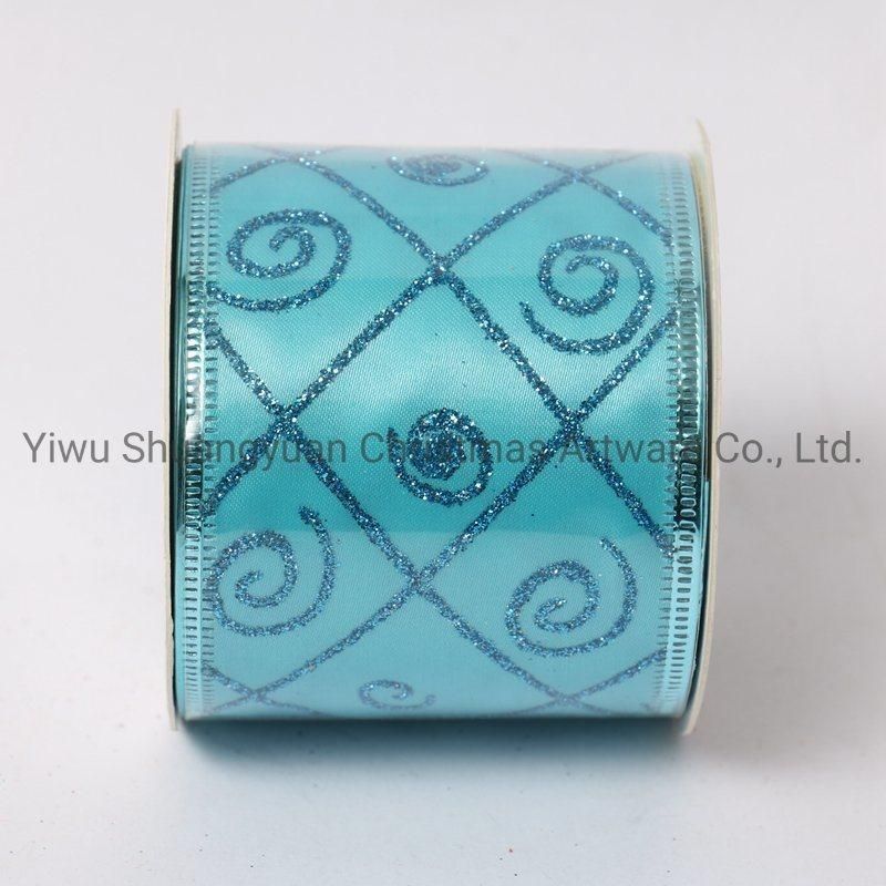 Christmas Ribbon Decor for Holiday Wedding Party Decoration Supplies Hook Ornament Craft Gifts
