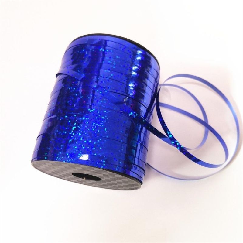 500 Yards/Roll Laser Aluminized Rainbow Film Metal Ribbon Br6003